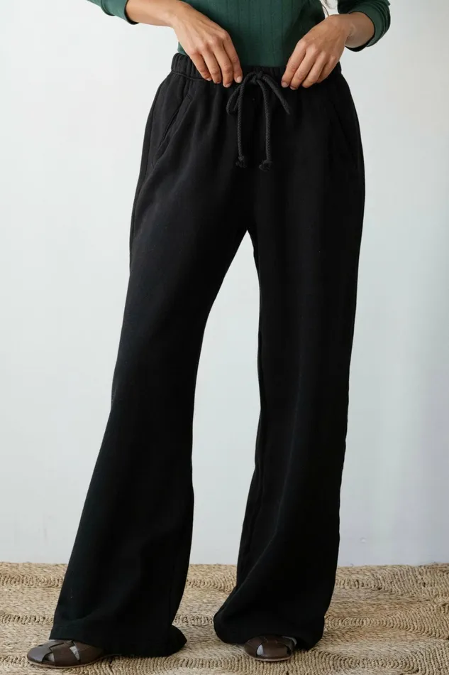 Women DONNI Bottoms The EcoFleece Wide Leg Sweatpants
