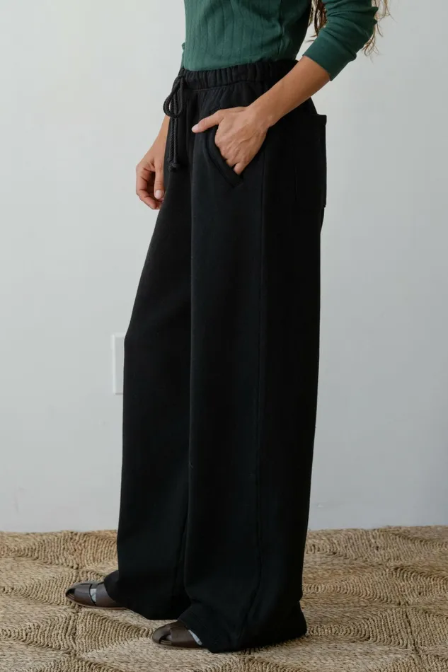 Women DONNI Bottoms The EcoFleece Wide Leg Sweatpants