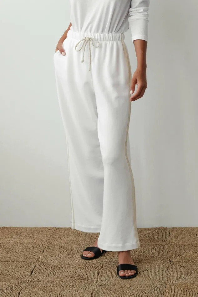 Women DONNI Bottoms The EcoTerry Stripe Crop Pant Women DONNI Bottoms The EcoTerry Stripe Crop Pant