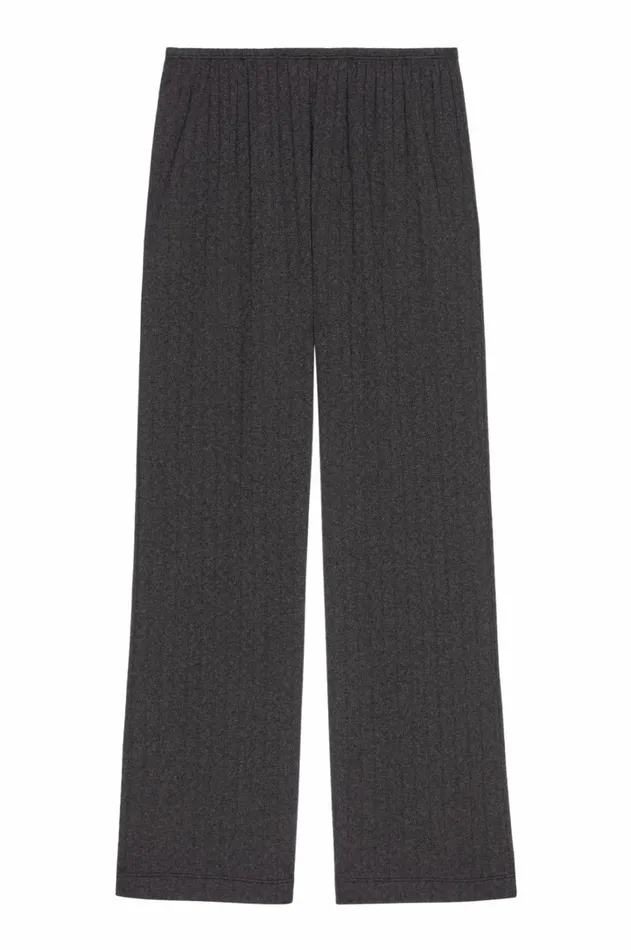 Women DONNI Bottoms The Pointelle Simple Crop Pant
