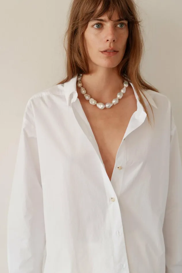 Women DONNI Jewelry The June White Pearl Choker