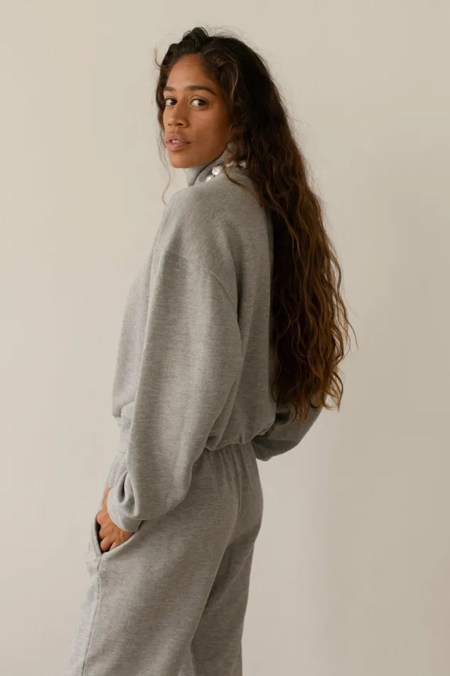 Women DONNI Tops The EcoTerry Funnel Neck