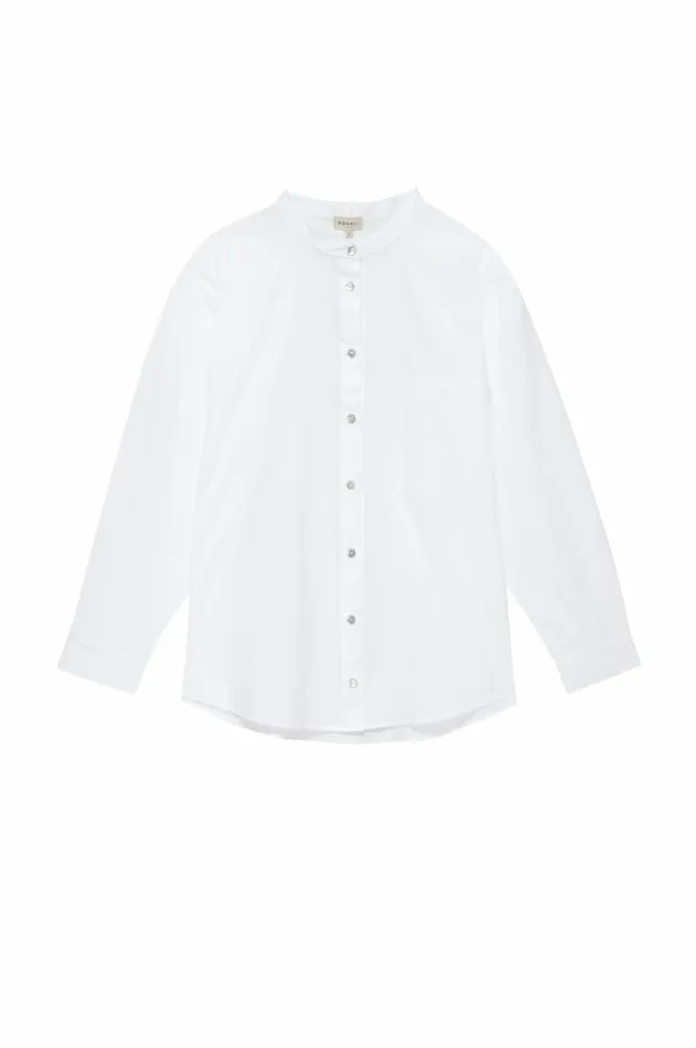 Women DONNI Tops The Sandwash Mandarin Shirt