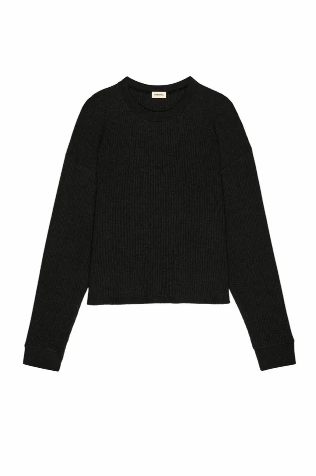 Women DONNI Tops The Thermal Crewneck