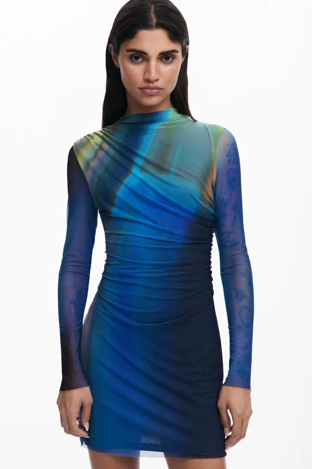 Women Dresses And Jumpsuits Desigual Draped Tulle Dress