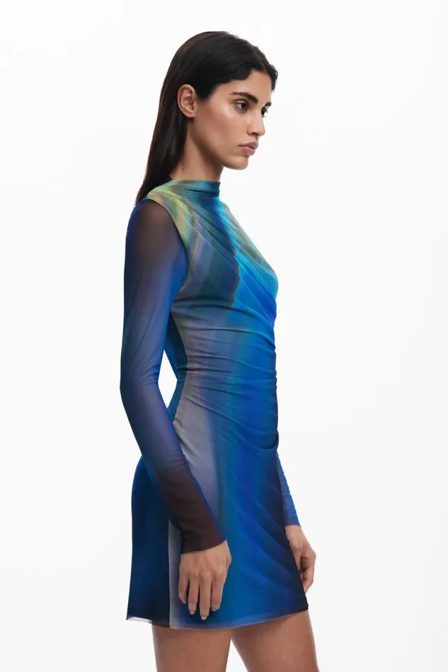 Women Dresses And Jumpsuits Desigual Draped Tulle Dress