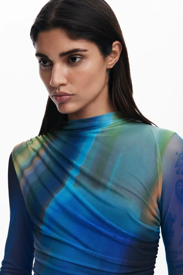 Women Dresses And Jumpsuits Desigual Draped Tulle Dress