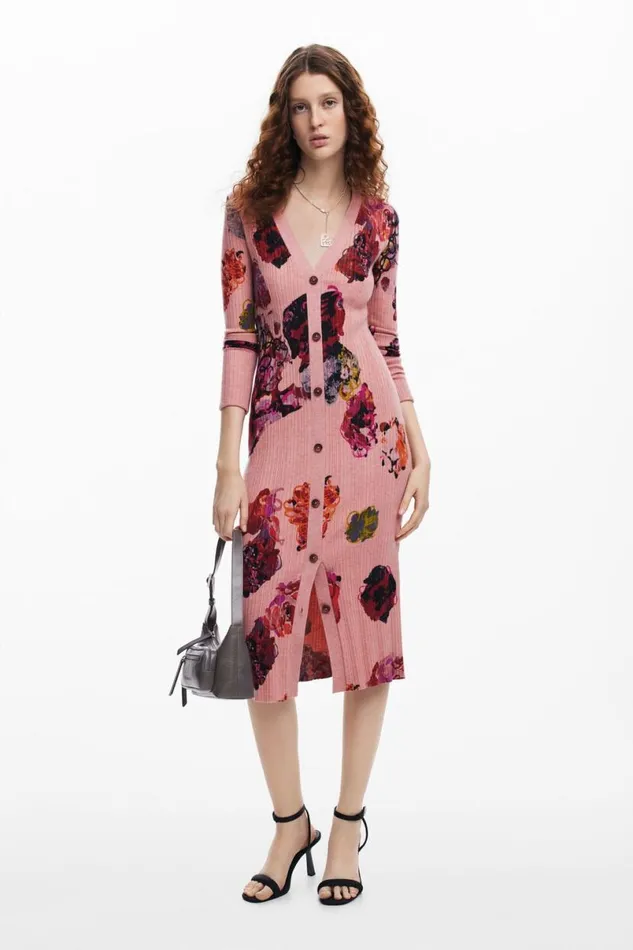 Women Dresses And Jumpsuits Desigual Midi Knit Dress M Christian Lacroix
