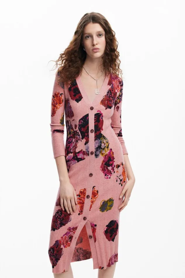 Women Dresses And Jumpsuits Desigual Midi Knit Dress M Christian Lacroix