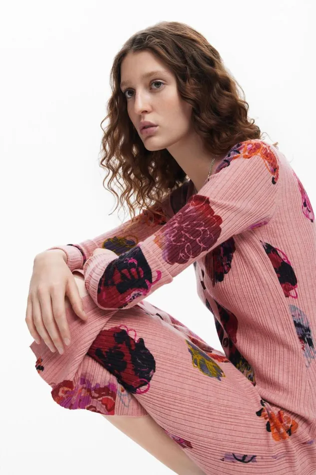 Women Dresses And Jumpsuits Desigual Midi Knit Dress M Christian Lacroix