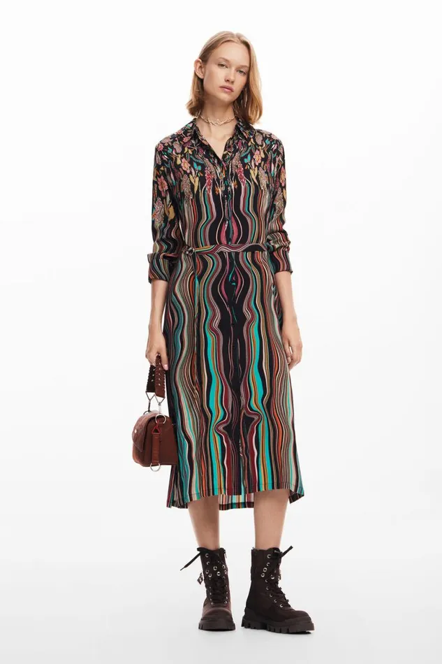 Women Dresses And Jumpsuits Desigual Midi Shirt Dress
