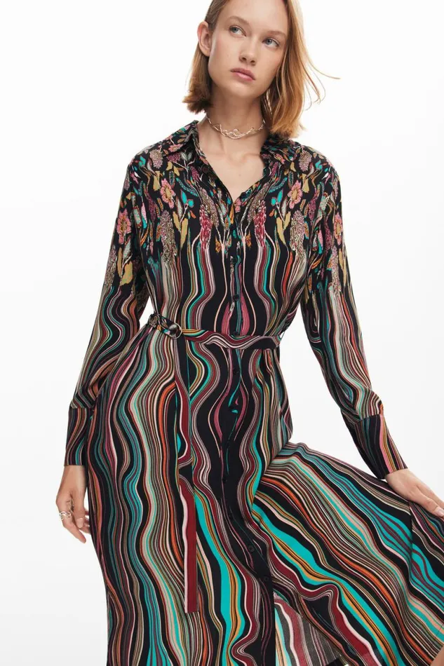 Women Dresses And Jumpsuits Desigual Midi Shirt Dress