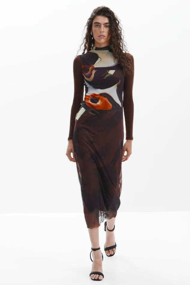 Women Dresses And Jumpsuits Desigual Multiposition Midi Dress