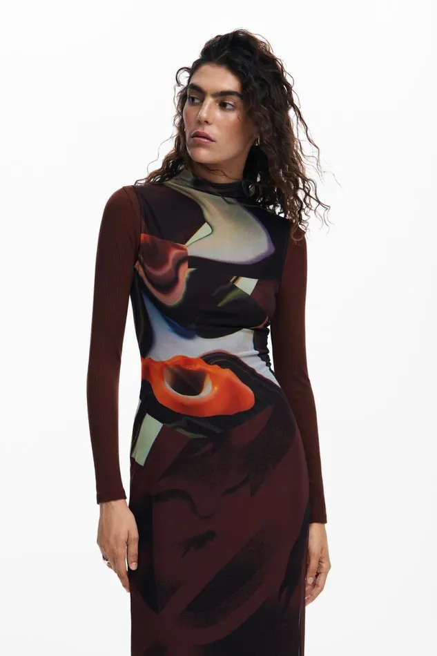 Women Dresses And Jumpsuits Desigual Multiposition Midi Dress