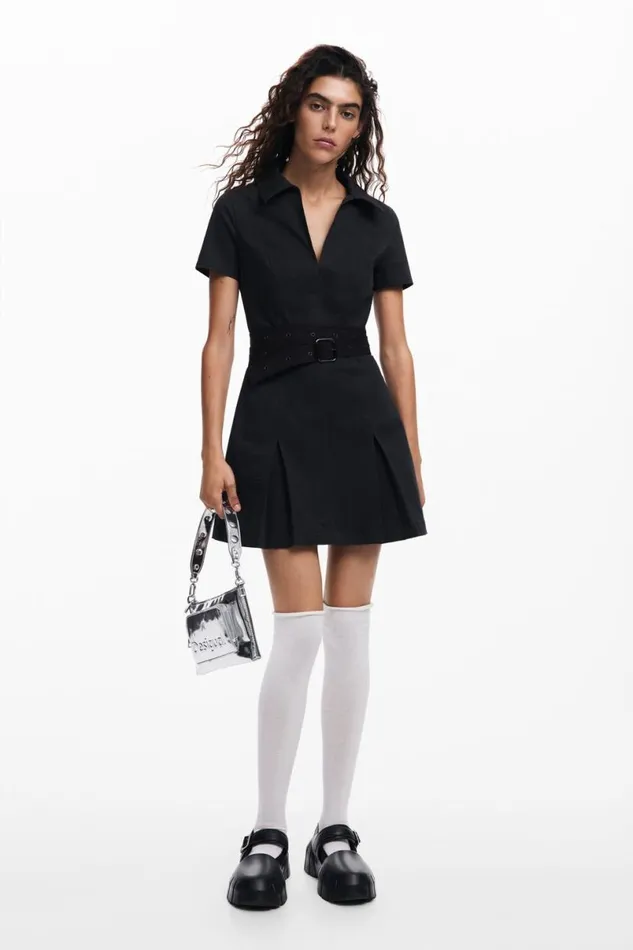 Women Dresses And Jumpsuits Desigual Pleated Skirt Dress
