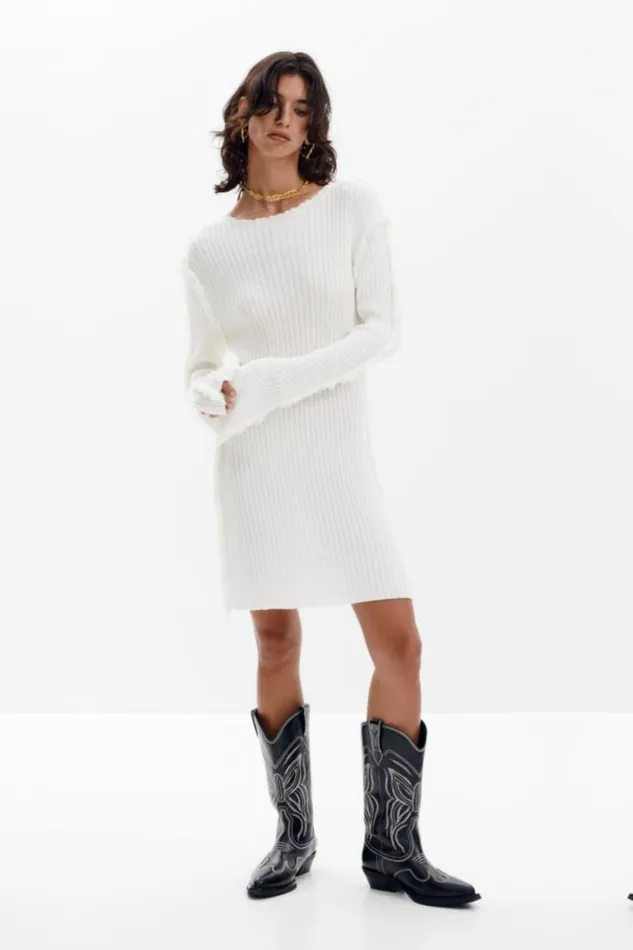 Women Dresses And Jumpsuits Desigual Ribbed Knit Dress