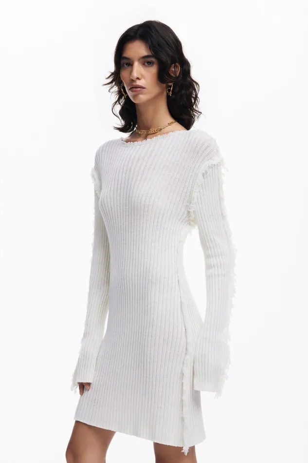 Women Dresses And Jumpsuits Desigual Ribbed Knit Dress
