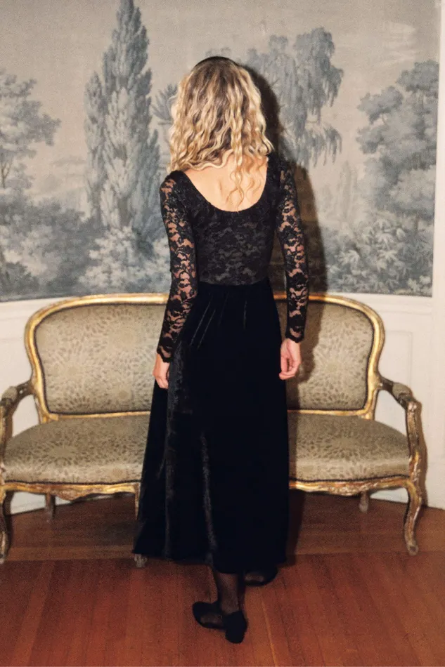 Women Dresses Christy Dawn The Marion Dress Raven Velvet Women Dresses Christy Dawn The Marion Dress Raven Velvet