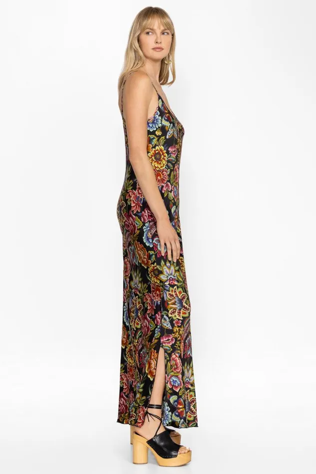 Women Dresses Johnny Was GIGIANNA SLIP DRESS Antiqua Flower Print Women Dresses Johnny Was GIGIANNA SLIP DRESS Antiqua Flower Print