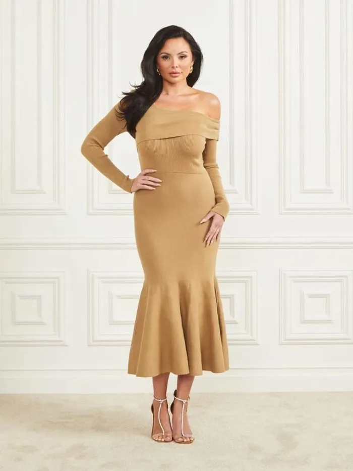 Women Dresses Marciano Dinah Fit and Flare Dress Macchiato Multi