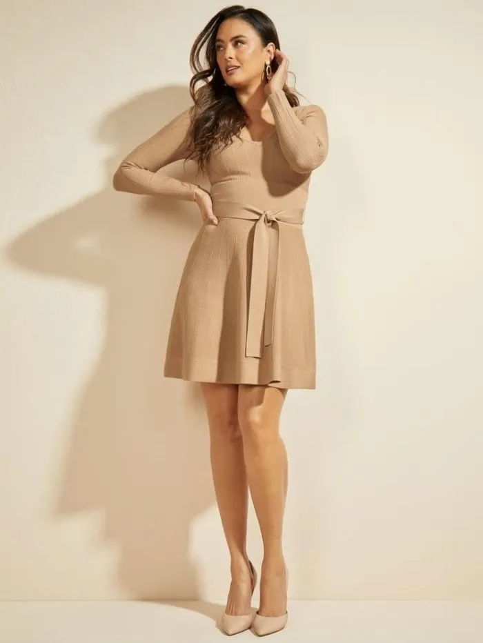 Women Dresses Marciano Dinah Sweater Dress Nude Sand