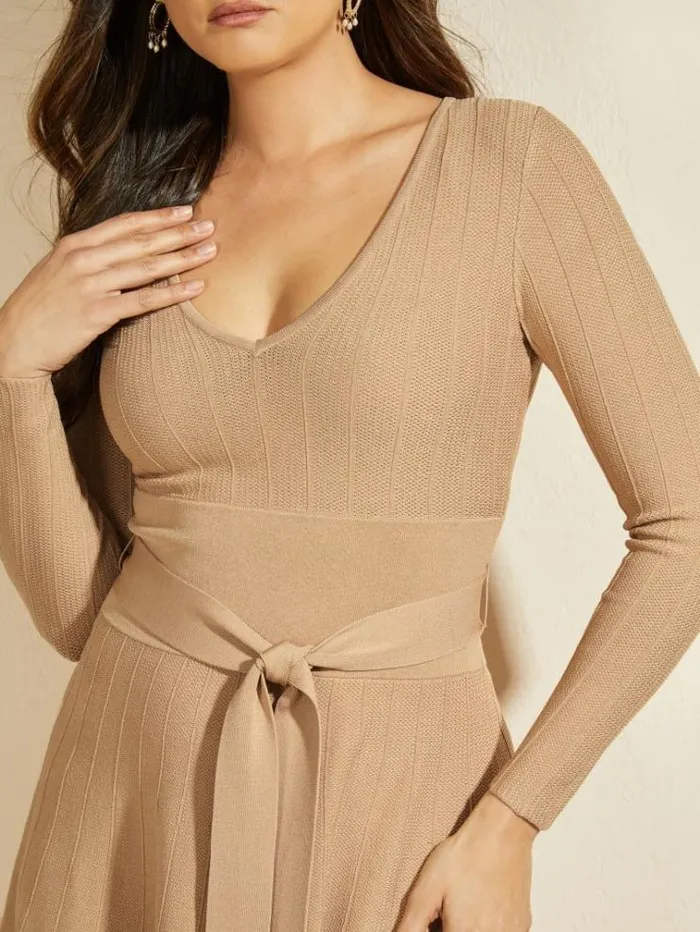 Women Dresses Marciano Dinah Sweater Dress Nude Sand