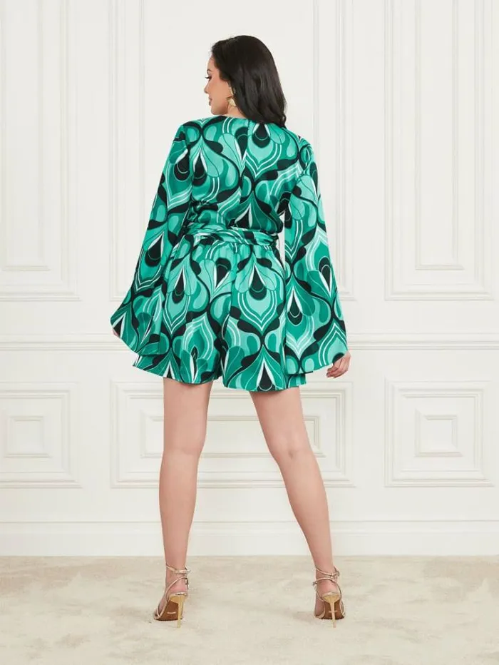 Women Dresses Marciano Emaya Romper Emerald City Print