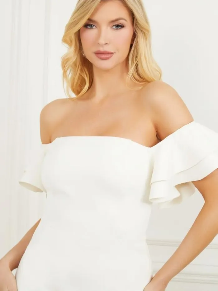 Women Dresses Marciano Wynonna Short Dress Pale Pearl Women Dresses Marciano Wynonna Short Dress Pale Pearl