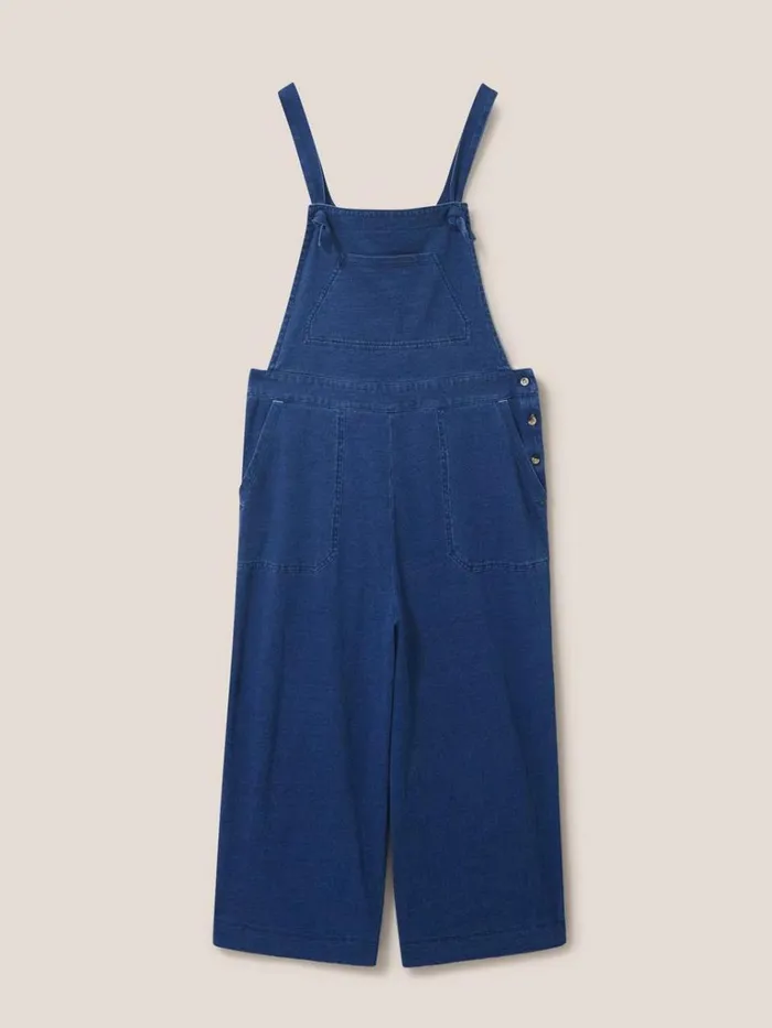 Women DUNGAREES and JUMPSUITS White Stuff Debbie Jersey Dungaree Mid Denim