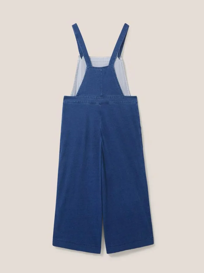 Women DUNGAREES and JUMPSUITS White Stuff Debbie Jersey Dungaree Mid Denim