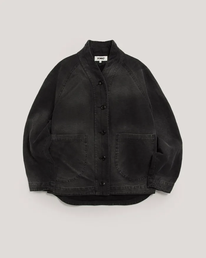 Women Erkin Jacket Black Canvas YMC Denim