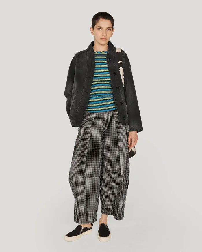 Women Erkin Jacket Black Canvas YMC Denim
