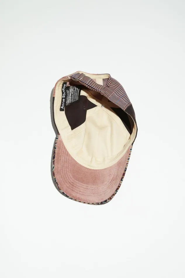 Women Face Patch Cap Pinkpurple Acne Studios Hats