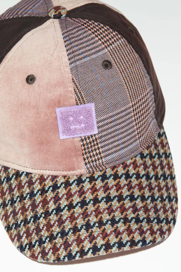 Women Face Patch Cap Pinkpurple Acne Studios Hats