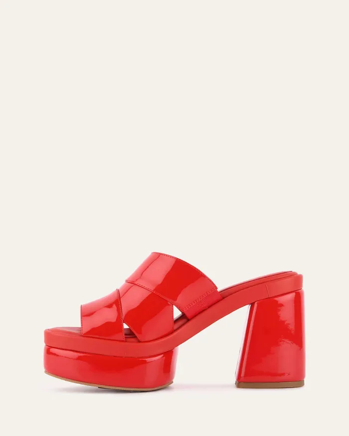 Women Faye high heel platform sandals red patent HIGH SANDALS jomercer Women Faye high heel platform sandals red patent HIGH SANDALS jomercer
