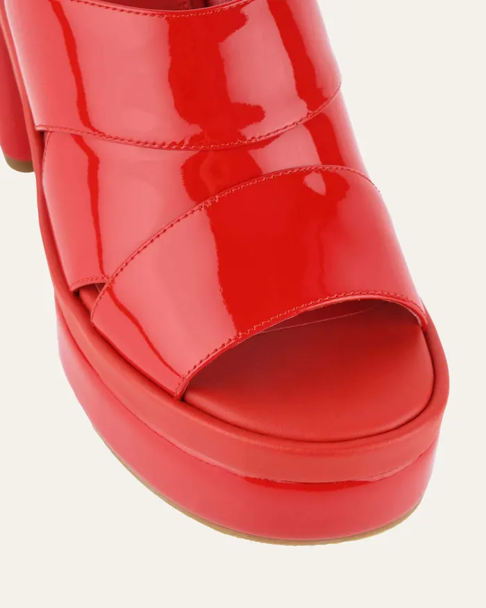 Women Faye high heel platform sandals red patent HIGH SANDALS jomercer Women Faye high heel platform sandals red patent HIGH SANDALS jomercer