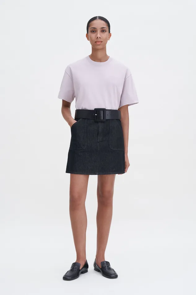 Women filippak Oversized Tee Faded Violet Tops and TShirts