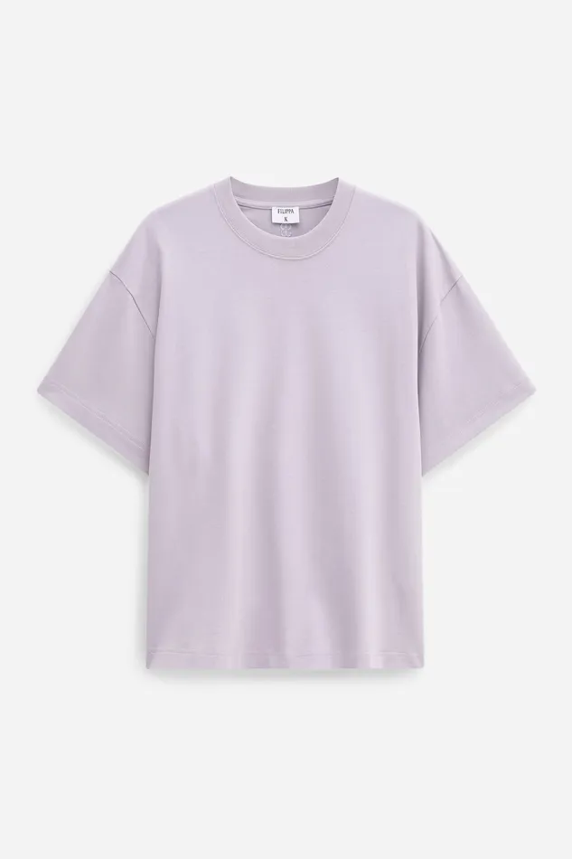 Women filippak Oversized Tee Faded Violet Tops and TShirts