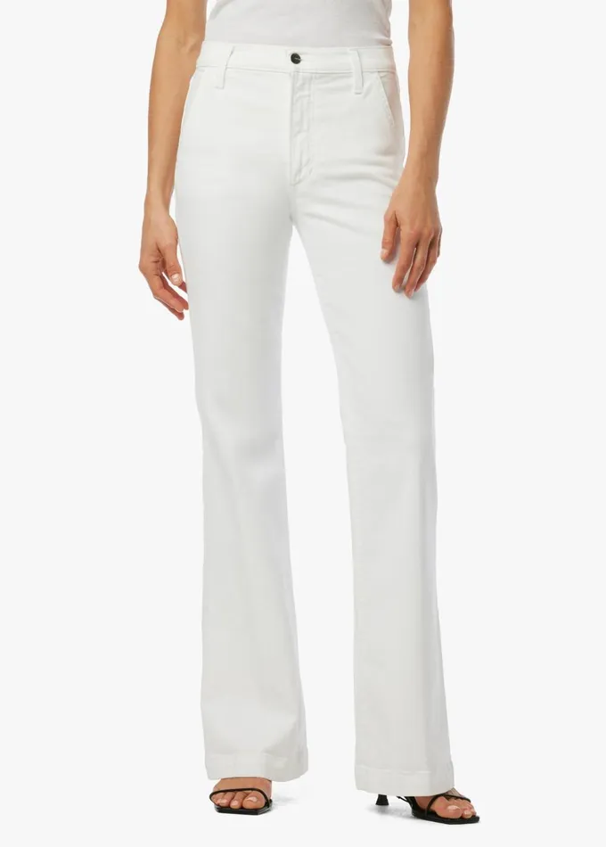 Women Flare Joe039s Jeans THE MOLLY White