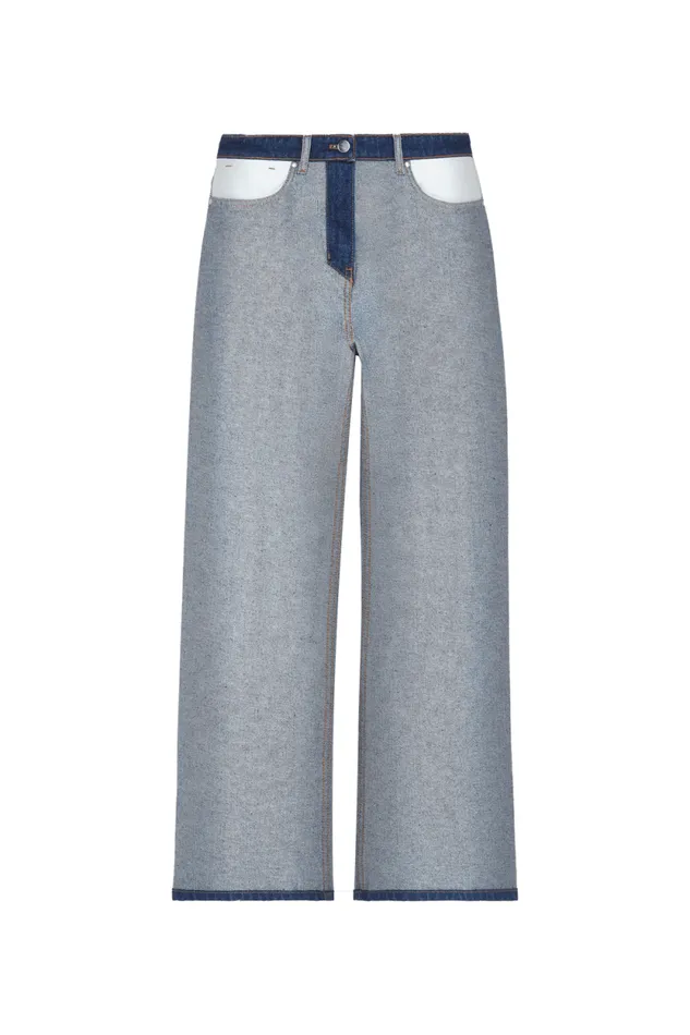Women Flared Jeans Raw Blue Sonia Rykiel Trousers And Denim