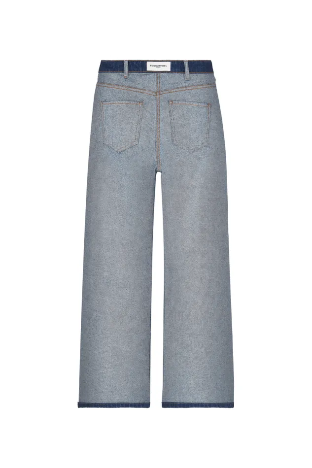 Women Flared Jeans Raw Blue Sonia Rykiel Trousers And Denim
