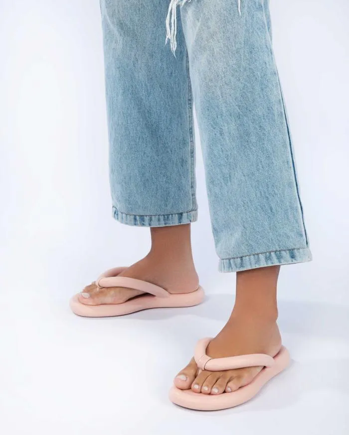 Women Free Flip Flop Light Pink Melissa Flip Flops