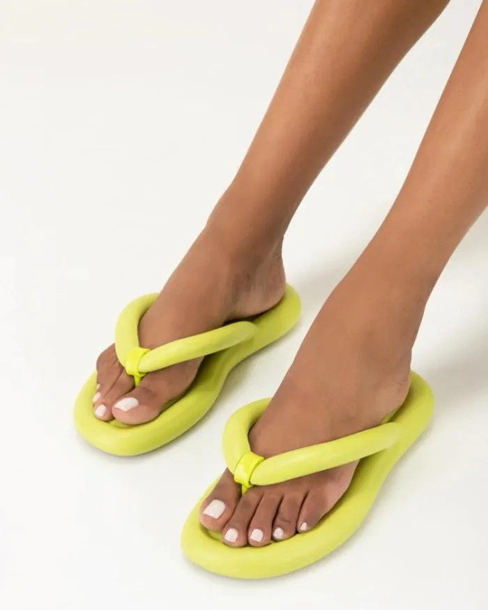 Women Free Flip Flop Lime Green Melissa Flip Flops