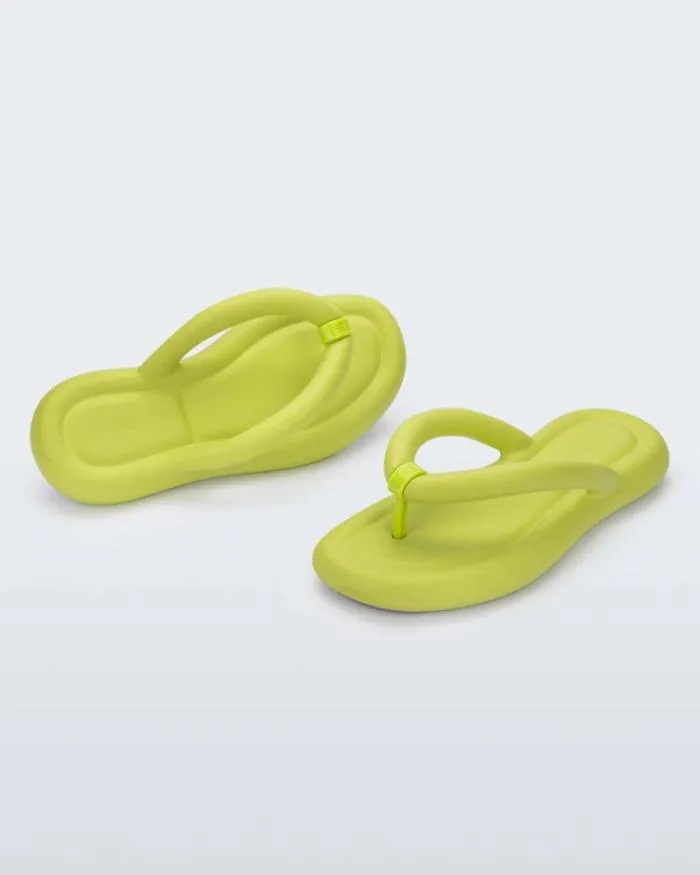 Women Free Flip Flop Lime Green Melissa Flip Flops