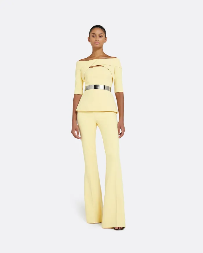 Women Halluana Pale Primrose Trousers Pale Primrose Trousers Safiyaa