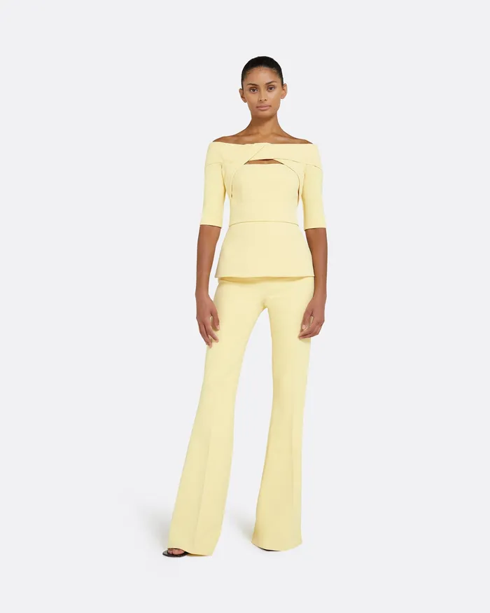Women Halluana Pale Primrose Trousers Pale Primrose Trousers Safiyaa