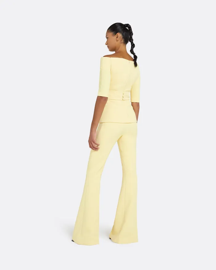 Women Halluana Pale Primrose Trousers Pale Primrose Trousers Safiyaa