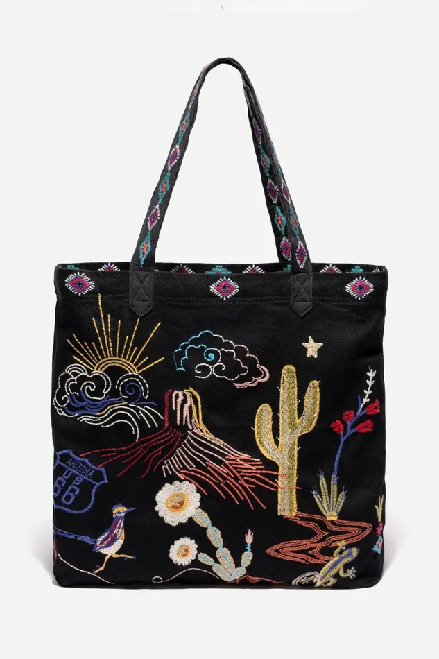 Women Handbags Johnny Was Arizona Everyday Tote Black Women Handbags Johnny Was Arizona Everyday Tote Black