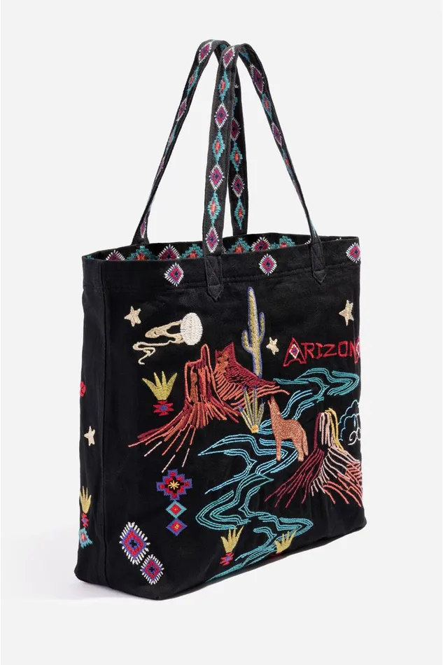 Women Handbags Johnny Was Arizona Everyday Tote Black Women Handbags Johnny Was Arizona Everyday Tote Black