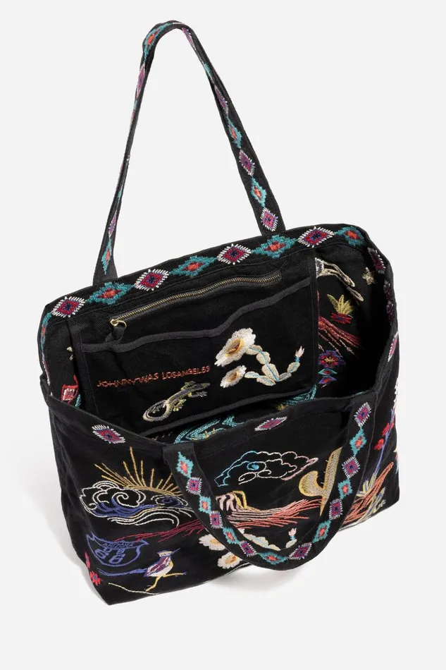 Women Handbags Johnny Was Arizona Everyday Tote Black Women Handbags Johnny Was Arizona Everyday Tote Black